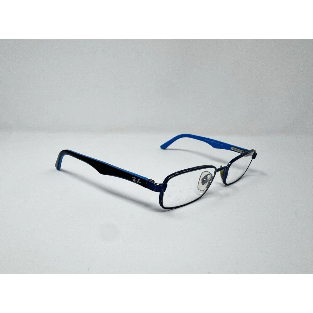 Ray-Ban RB1027 4000 Junior Blue Metal Eyeglass Frames 45-16-125 Authentic